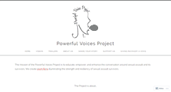 Desktop Screenshot of powerfulvoicesproject.com